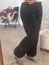Chunky knit pants