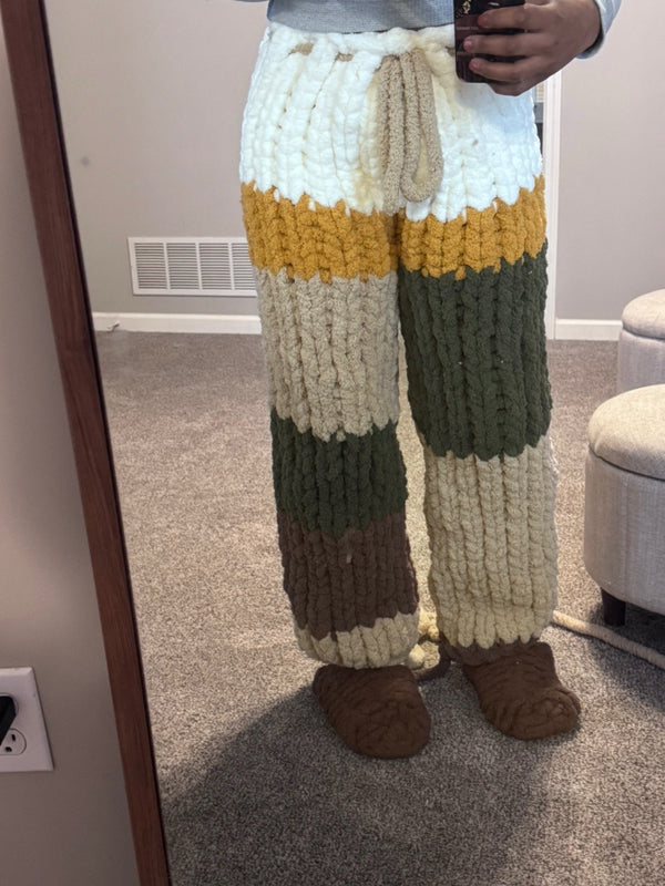 Chunky knit pants