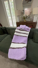 Chunky knit blankets