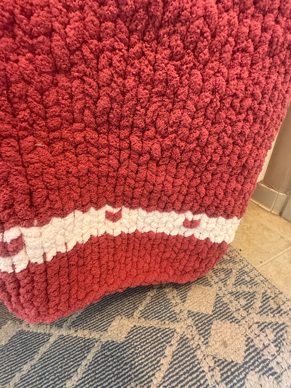 Chunky knit blankets