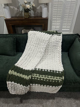 Chunky knit blankets