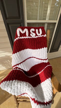 Chunky knit blankets